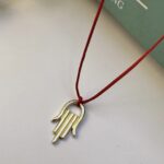 ⁦שרשרת ביגי חמסה-חוט אדום⁩ – תמונה ⁦4⁩